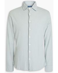 Frescobol Carioca - Marcio Cotton And Linen-blend Jersey Shirt - Lyst