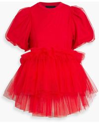 Simone Rocha - Laye Tulle And Cotton-jersey Top - Lyst