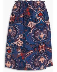 See By Chloé - Paisley-print Silk Crepe De Chine Skirt - Lyst