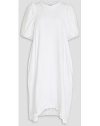 Simone Rocha - Kleid aus baumwoll-jersey mit rüschen und tüllbesatz - Lyst