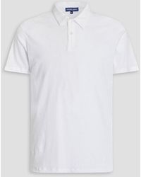 Frescobol Carioca - Cotton And Linen-blend Jersey Polo Shirt - Lyst