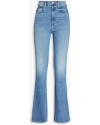 Mother - Smokin Double Heel High-rise Bootcut Jeans - Lyst