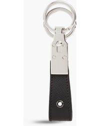 Montblanc - Textured-leather Keychain - Lyst