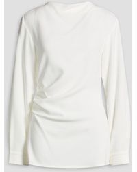 Proenza Schouler - Draped Crepe Top - Lyst