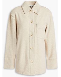Vince - Mélange French Cotton-blend Terry Shirt - Lyst