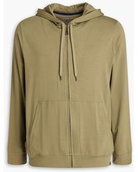Derek Rose - Basel stretch-modal jersey zip-up hoodie - Lyst