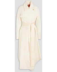 ROKSANDA - Genesis Belted Cotton, Linen And Silk-blend Maxi Shirt Dress - Lyst