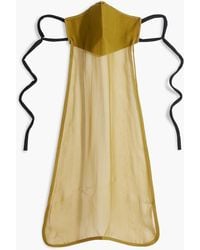 Rick Owens - Silk-Chiffon Face Mask - Lyst