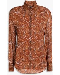 Rag & Bone - Antonia hemd aus georgette mit paisley-print - Lyst