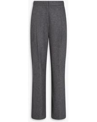 Loulou de Saison - Juno plissierte hose mit weitem bein aus flanell aus einer wollmischung - Lyst