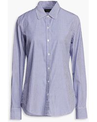 Nili Lotan - Libby Striped Cotton-poplin Shirt - Lyst
