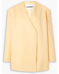Jil Sander - Oversized Wool-blend Twill Jacket - Lyst
