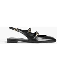 Stuart Weitzman - Benni slingback-mary-jane-ballerinas aus leder - Lyst