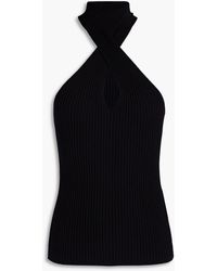MSGM - Ribbed-knit Turtleneck Top - Lyst