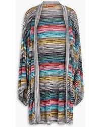 Missoni - Oversized Metallic Space-Dyed Knitted Cardigan - Lyst
