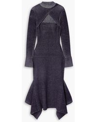3.1 Phillip Lim - Cutout Ribbed Wool-blend Midi Dress - Lyst