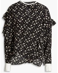 Isabel Marant - Kacila Floral-print Silk Crepe De Chine Blouse - Lyst