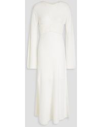 Loulou de Saison - Daroca Appliquéd Wool And Cashmere-blend Maxi Dress - Lyst