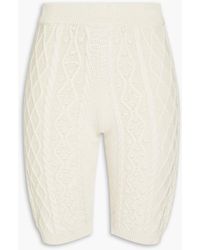 Loulou Studio - Cable-knit Silk-blend Shorts - Lyst
