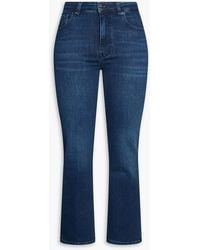 FRAME - The Reboot Crop High-Rise Bootcut Jeans - Lyst