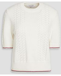 Thom Browne - Pointelle-knit Cotton Sweater - Lyst