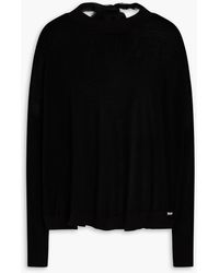RED Valentino - Ribbed Wool And Cashmere-blend Sweater - Lyst