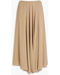 Theory - Crepe Midi Skirt - Lyst
