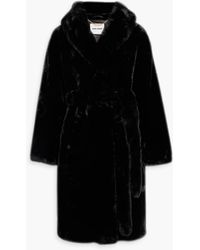 Each x Other - Double-breasted Faux Fur Hooded Coat - Lyst