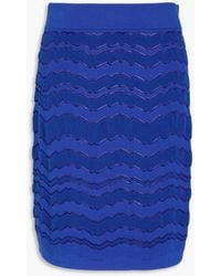 Missoni - Crochet-Knit Mini Skirt - Lyst