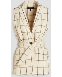 Rag & Bone - Margot Checked Cotton-blend Tweed Vest - Lyst