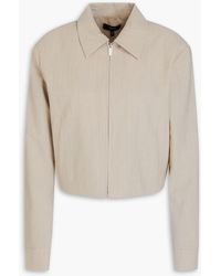 Theory - Cropped Wool-blend Jacket - Lyst