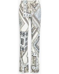 Etro - Printed Jersey Bootcut Pants - Lyst