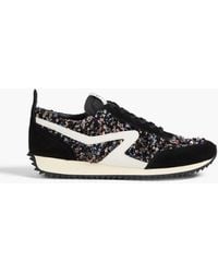 Rag & Bone - Retro runner sneakers aus bouclé, leder und veloursleder - Lyst