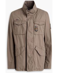 Herno - Appliquéd Cotton-twill Field Jacket - Lyst