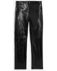 Fear Of God - Logo-Appliquéd Straight-Leg Leather Pants - Lyst