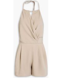 IRO - Plissierter playsuit aus crêpe mit wickeleffekt - Lyst