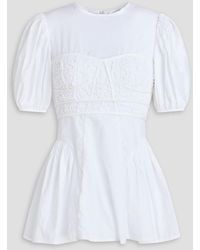 Cecilie Bahnsen - Conner Cotton-Poplin Top - Lyst