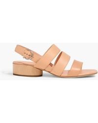 Ferragamo - Trezze 30 Leather Slingback Sandals - Lyst