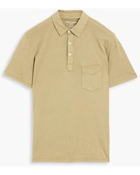 Officine Generale - Cotton-jersey Polo Shirt - Lyst