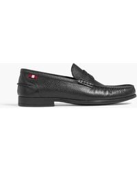 Bally - Cronus Pebbled-Leather Penny Loafers - Lyst