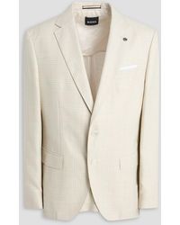 BOSS - Prince Of Wales Checked Wool-Blend Tweed Blazer - Lyst
