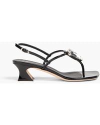 Giuseppe Zanotti - Anthonia Crystal-embellished Patent-leather Sandals - Lyst