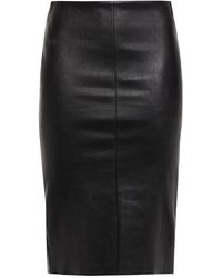DROMe Leather Pencil Skirt - Black