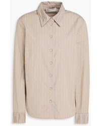 Tory Burch - Striped Cotton-Poplin Shirt - Lyst