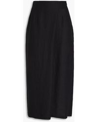 Mara Hoffman - Sunja Wrap-effect Hemp Midi Skirt - Lyst