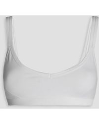 Helmut Lang Double Strap Stretch-jersey Soft-cup Bra - White