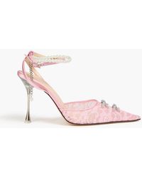 Mach & Mach - Verzierte pumps aus chantilly-spitze - Lyst