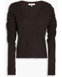 FRAME - Ruched Cashmere Sweater - Lyst