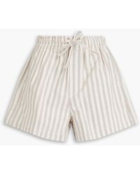 Holzweiler - Striped cotton shorts - Lyst