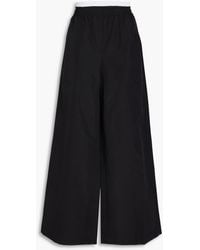 Jonathan Simkhai - Olly Cotton-Blend Faille Wide-Leg Pants - Lyst
